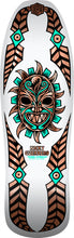 Load image into Gallery viewer, Powell Peralta Nicky Guerrero Mask White / Copper Foil Skateboard Deck 10" x 31.75"