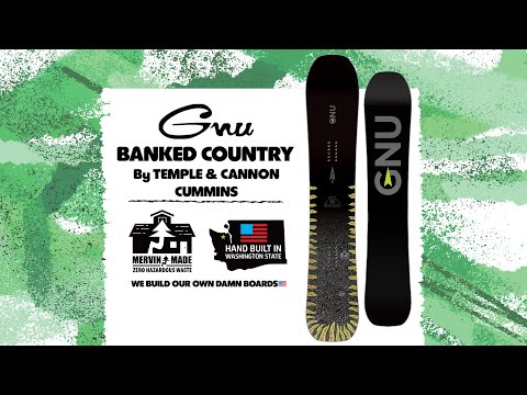Gnu Banked Country Snowboard 2025 – Funtastik Skate & Snowboard Shop