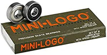 Load image into Gallery viewer, Mini Logo Skateboard Bearings Single 8pk
