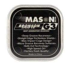Load image into Gallery viewer, Bronson Speed Co. Mason Silva Skateboard Bearings G3 BOX/8