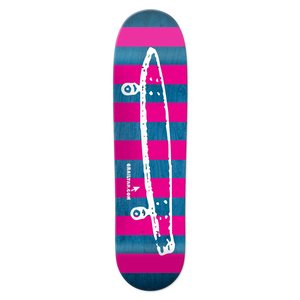 Crailtap Pink Stripe Logo 8.5" Shaped Skateboard Deck