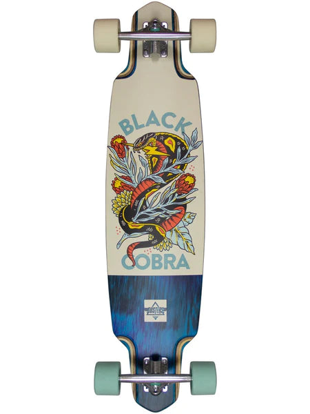 Dusters Black Cobra Teal/Whte Longboard 38