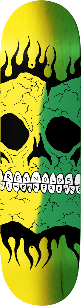 Baker Reynolds Rasta Skull Deck 8.38