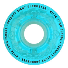 Load image into Gallery viewer, Ricta Transparent Blue Glow Core Clouds 55mm 78a
