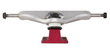 Load image into Gallery viewer, Stage 11 Delfino Silver/Red Hollow Independent Skateboard Trucks
