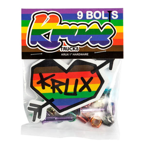 Krux 9 bolts 1" hardware (rainbow)