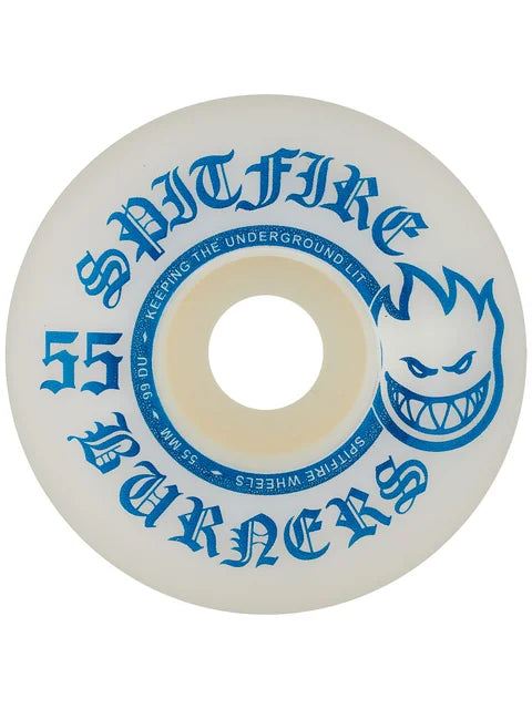 Spitfire Wheels Burners 55mm 99a (Blue/white)