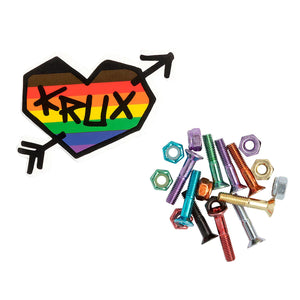Krux 9 bolts 1" hardware (rainbow)