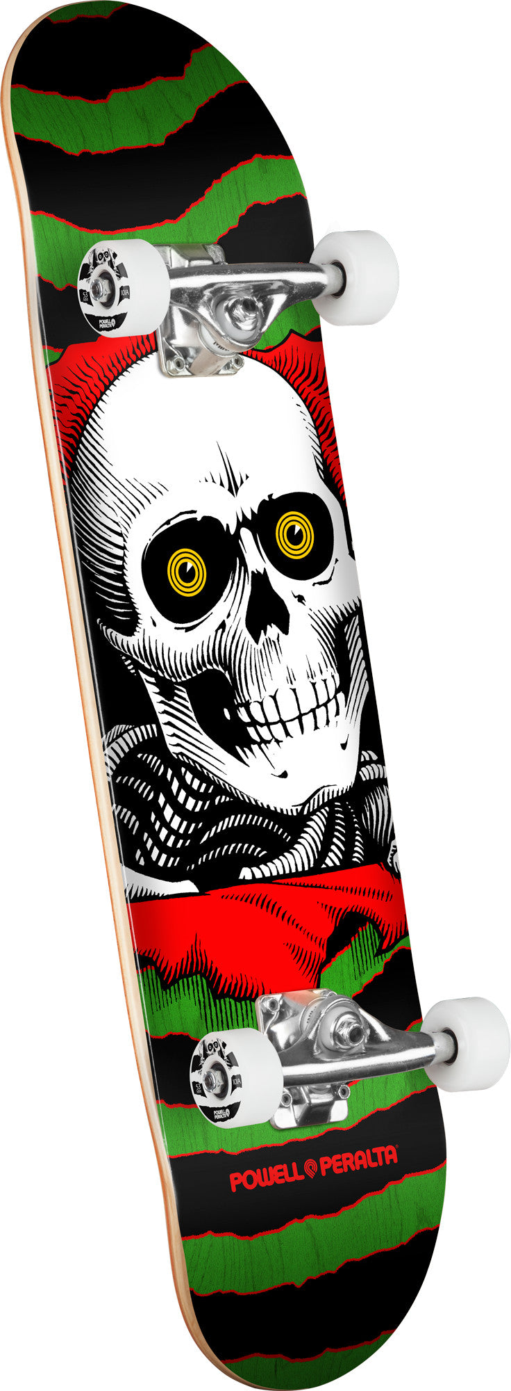 Powell Peralta Ripper Birch Complete Skateboard Green/Red - 8 X 31.45