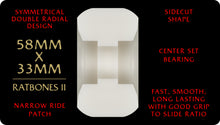 Load image into Gallery viewer, Powell Peralta Dragon Formula Skateboard Wheels 58mm x 33mm 93A  Ratbone II 4pk
