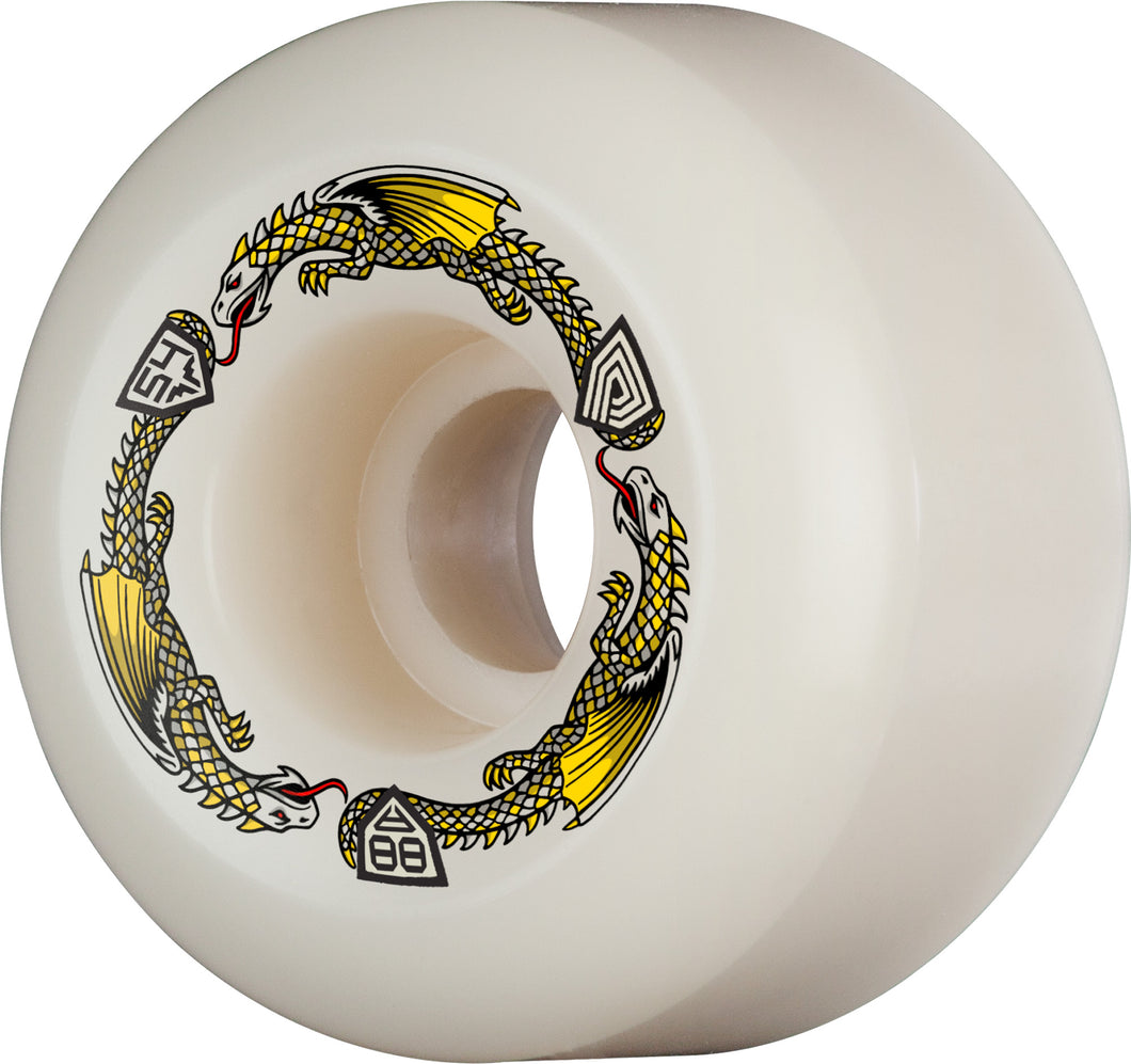 Powell Peralta Dragon Formula Green Dragon Skateboard Wheels 54mm x 39mm 88A 4pk