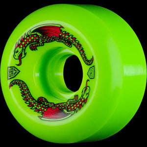 Powell Peralta Dragon Formula Green Dragon Skateboard Wheels 56mm x 36mm 93A 4pk