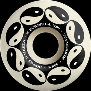 BONES X-Formula Skateboard Wheels Yin Yang 53mm V1 97A 4pk