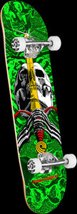 Powell Peralta Skull & Sword Green Birch Complete Skateboard 8"