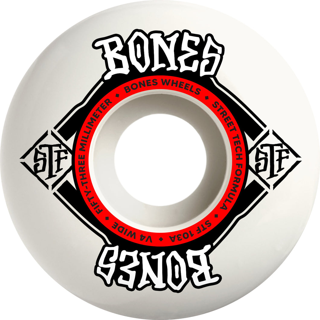 Bones STF Wide 53mm V4 103a Wheels