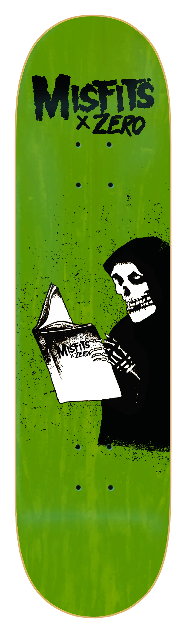 Zero Misfits Ghost Stories Deck Green 8.25