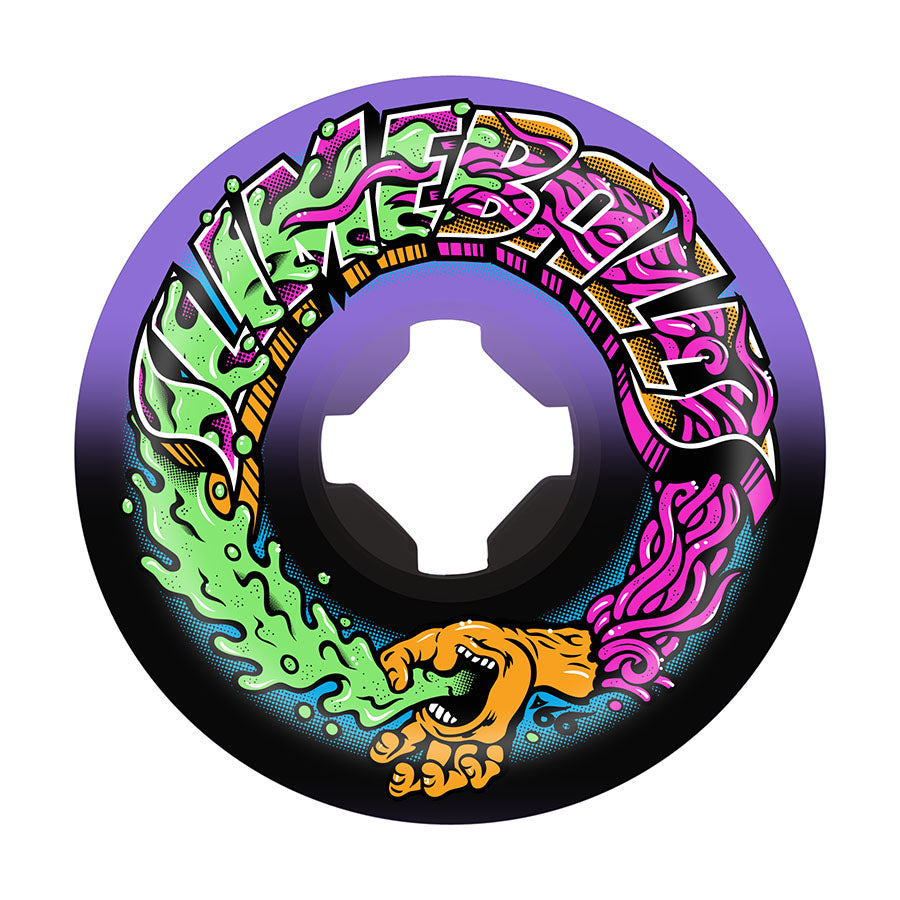 53mm Greetings Speed Balls Purple Black 99a Slime Balls Skateboard Wheels