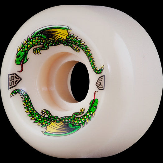 Powell Peralta Dragon Formula Green Dragon Skateboard Wheels 56mm x 36mm 93A 4pk