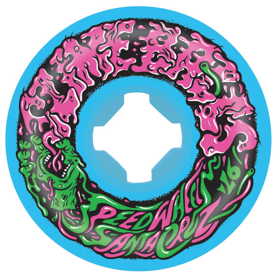 53mm Vomit Mini II Blue 97a Slime Balls Skateboard Wheels