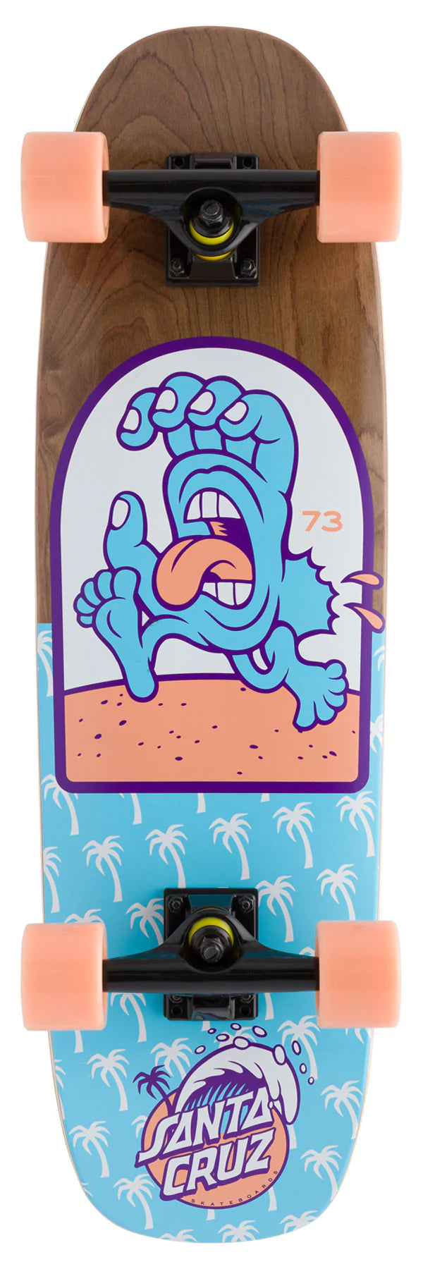 Santa Cruz Beach Bum Hand Cruiser Complete Skateboard 8.4