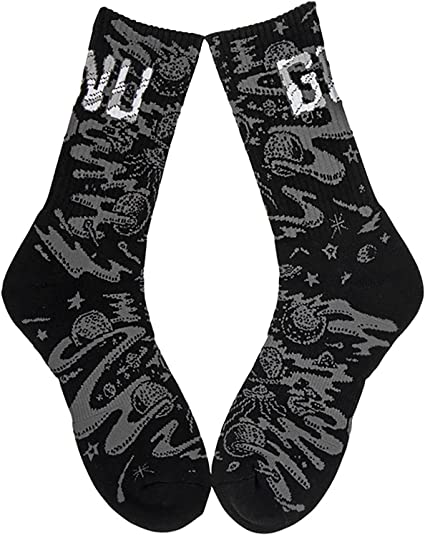 Gnu Space Skate Sock Black