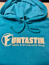 Load image into Gallery viewer, Funtastik Shop Hoodie -Next Level - Blue/Khaki
