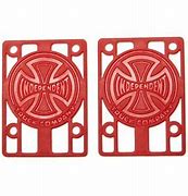 Independent Genuine Parts 1/8 in Risers Red Independent Set of 2