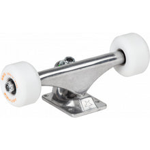 Load image into Gallery viewer, MINI LOGO 7.6&quot; RAW TRUCKS + ML BEARINGS + A-CUT 53MM 90A WHITE WHEELS (SET OF 2)
