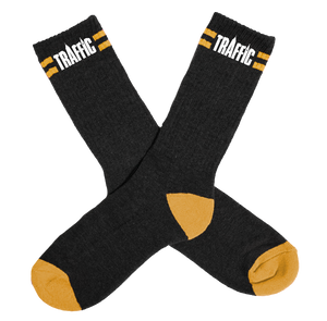 Traffic Merge Crew Socks Black OSFA