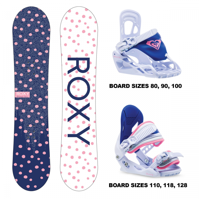 Roxy Poppy Package Snowboard and Bindings 2023 – Funtastik Skate