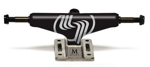 Silver M-Class Skateboard Trucks Black