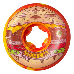 Slime Balls 56mm Jeremy Fish Burger Speed Balls Red Yellow Swirl 99a