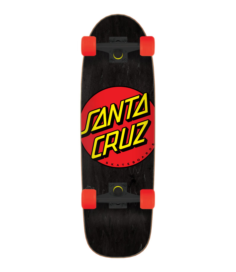 Santa Cruz Beach Classic Dot Cruiser Complete Skateboard 8.79